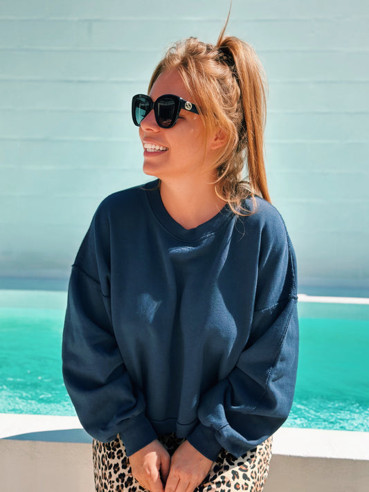 MAY Sweater - Wiki Navy